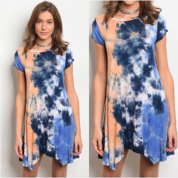 Tops - Stunning Tie Dye Tunic Dress SML